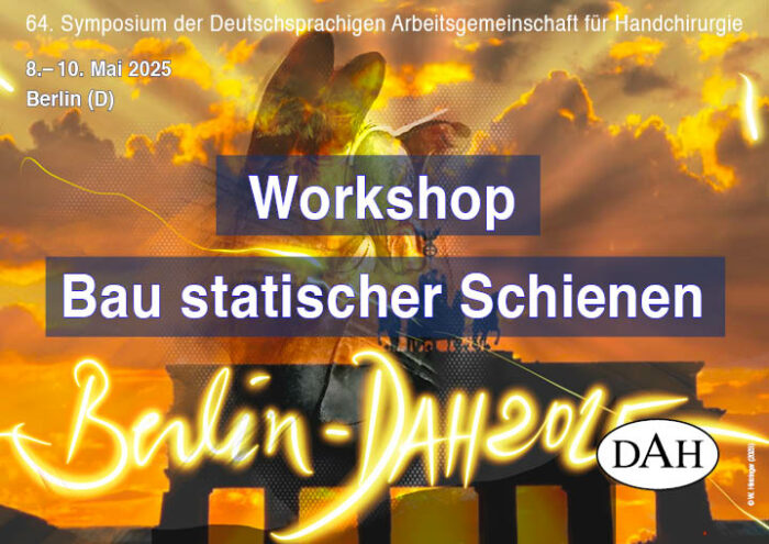Teilnahmegebühr Workshop Bau statischer Schienen für Ärzte und Therapeuten